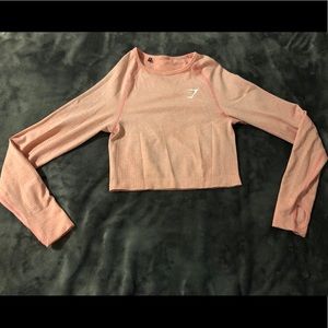 Gymshark vital seamless crop top - peach pink marl